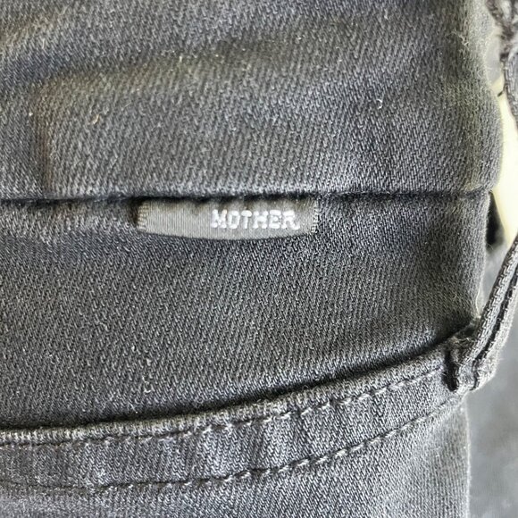 Mother Denim the Looker Ankle Fray Jeans in Guilty as Sin Wash Women’s Size 30 - Picture 8 of 12